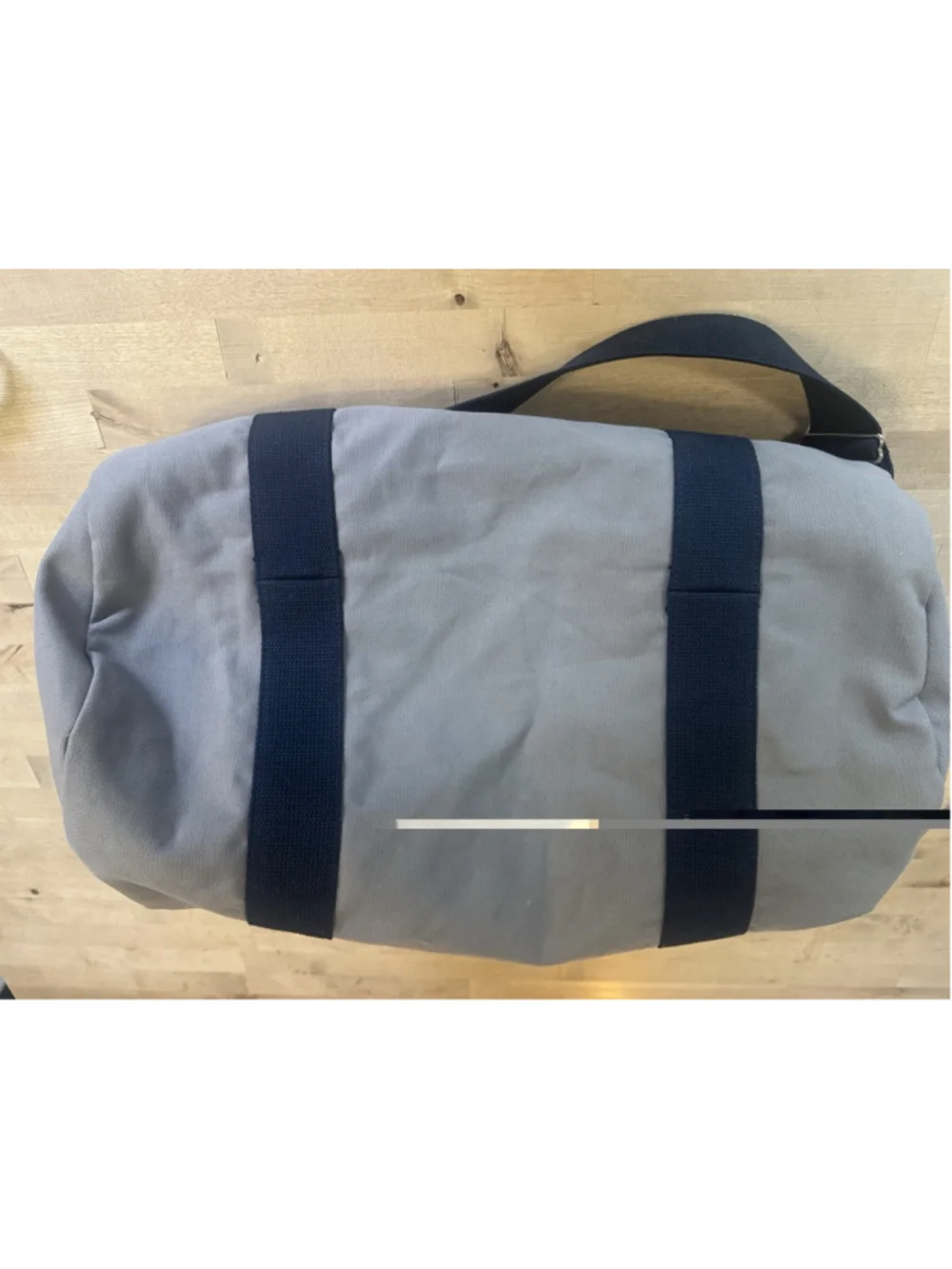 Hudson Sutler Heritage Gray-Navy Commuter Duffel Canvas Weekender Bag Park Hill